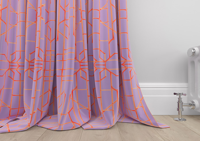 Bamboo Candy, Red Lilac - Made To Measure Curtains - Image 6